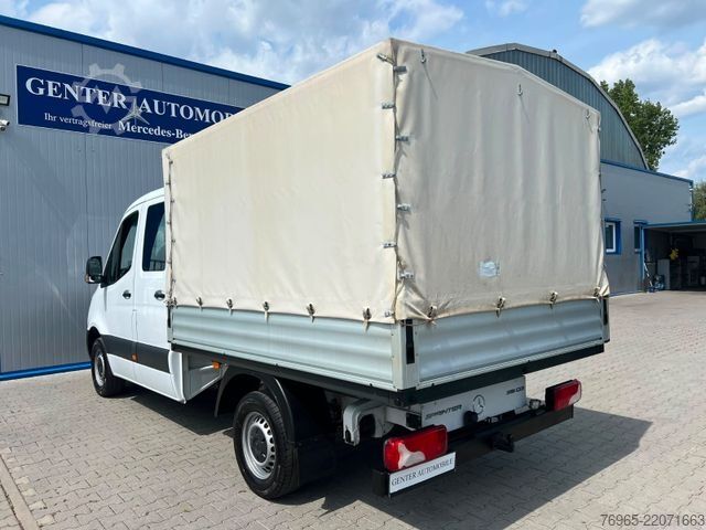 Furgon cu prelată laterală MERCEDES-BENZ Sprinter 316 DOKA LANG PRITSCHE PLANE 6-SITZ AHK