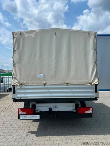 Furgon cu prelată laterală MERCEDES-BENZ Sprinter 316 DOKA LANG PRITSCHE PLANE 6-SITZ AHK