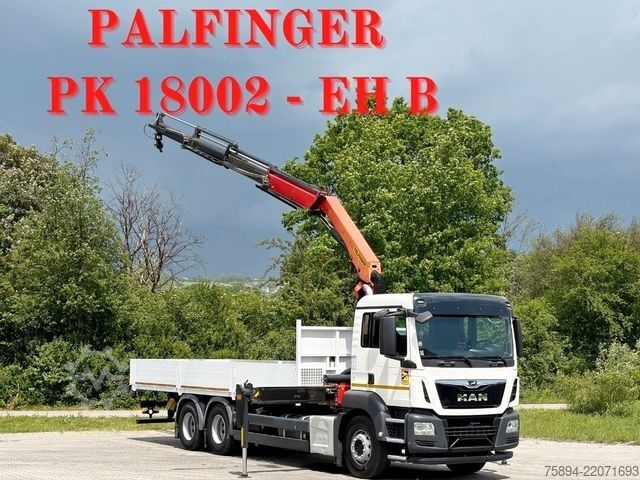 Γερανός τοποθετημένος σε φορτηγό MAN TGS 26.360*PRITSCHE 7,60m *6x4 * KRAN/ FUNK