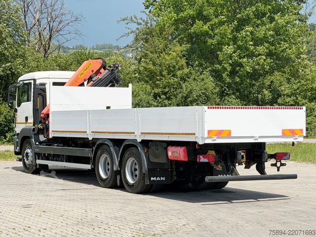 Γερανός τοποθετημένος σε φορτηγό MAN TGS 26.360*PRITSCHE 7,60m *6x4 * KRAN/ FUNK