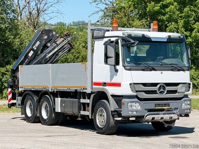 Jeřáb na nákladním automobilu MERCEDES-BENZ ACTROS 2641 * HIAB 322 EP-3 HIPRO+FUNK / 6x4