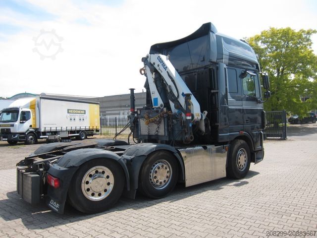 Standard tractor unit DAF XF 105 510 6X2 Copma 21t/m Kran/Crane/ Grua/Funk