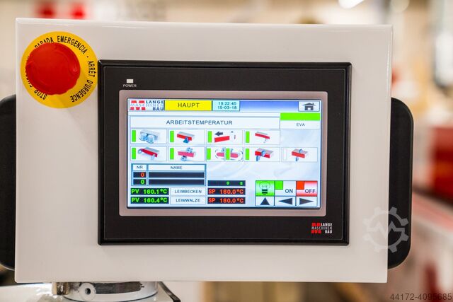 Kantenanleimmaschine Lange B 90 KFE mit Fügen + Eckenkopieren