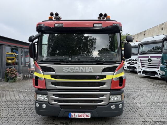 Macara montată pe camion Scania P410 4X2 Palfinger PK 13001