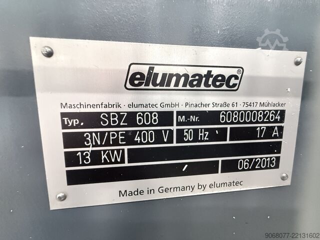 Centru de prelucrare profile PVC Elumatec. ELUMATEC SBZ 608