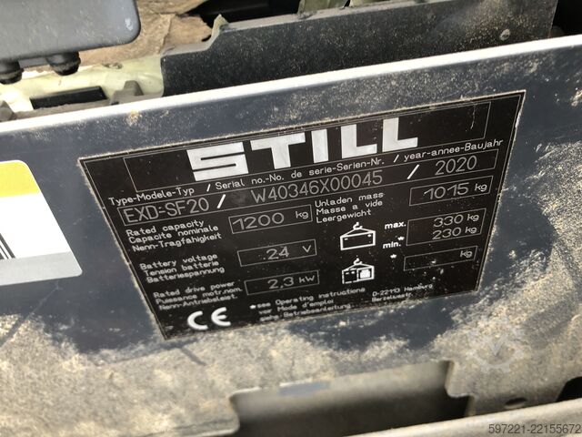 Palet İstifleyiciler Still EXD-SF 20