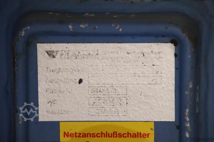 Κολωνοειδής περιστρεφόμενος γερανός, βραχίονας 6 μ / 3000 κιλά VETTER TS30-6,0