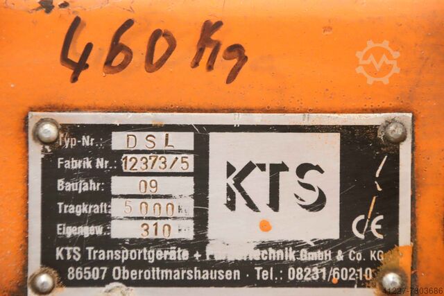 Schwerlast-Transportwagen 5 Tonnen KTS DSL gebremst