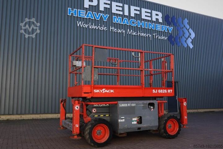 Schaarlift SkyJack SJ6826 Diesel, 4x4 Drive, 10m Working Height, 567k