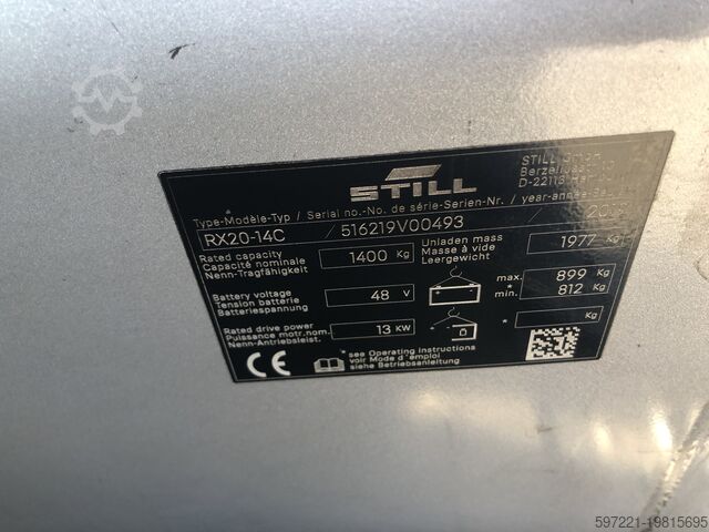 Elétrico – 3 rodas Still RX20-14C Res//LS/bis 13.11.25