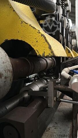 Automatische horizontale Fräsmaschine Comec FGC/2 Baujahr 2000, mit Doppelzuführung und Stückaustrag Comec FGC/2