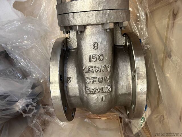 Használatlan karimás tolózárak (13 db) Neway 3" - 8" CL150 - 600