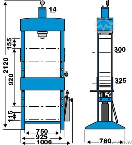 Werkplaatspers - KNWP 50 M Knuth KNWP 50 M