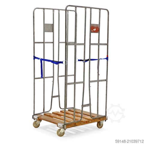 Použité dvoustranné přepravní vozíky s upínacími stěnami + 2 nylonové upínací pásy, délka: 800, šířk Kruizinga 98-2946GB