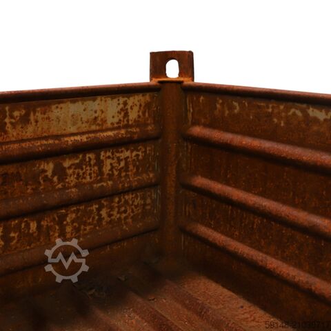 Použité stohovací boxy z oceli, pevná konstrukce, jedna stěna poloviční výšky, délka: 1035 mm, šířka Kruizinga 98-572GB