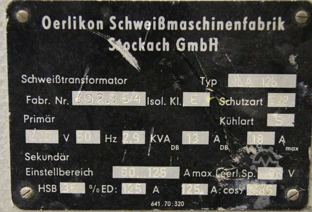 Lijnontdooiingstransformator Oerlikon LA125