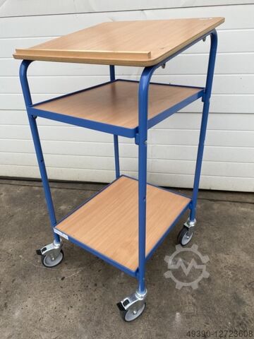 Schrijftafel, rollend bureau, schappenwagen, logistieke wagen, schappenwagen, transportwagen, platfo FETRA 5834