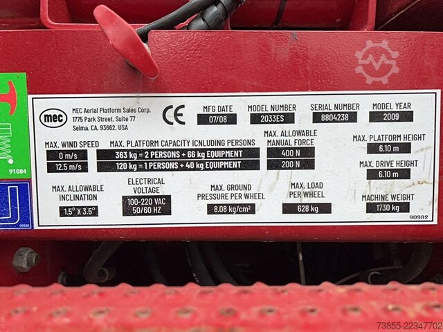 Saksebord MEC 2033ES