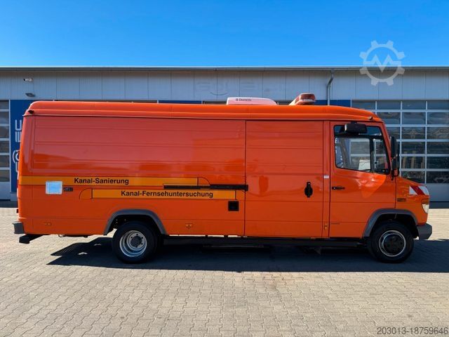 Vacuümtankwagen MERCEDES-BENZ Vario 614D TV Inspektionsanl RCA RAUSCH ELKA 600