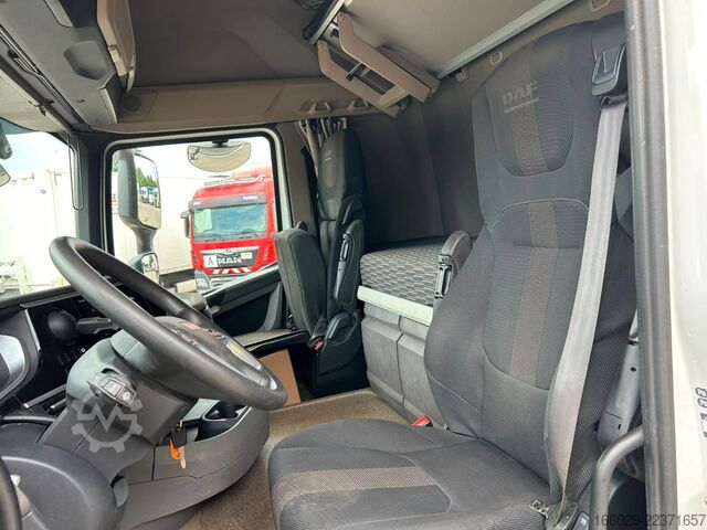 Vrachtauto met open laadbak DAF XF 480 Baustoffpritsche mit Fassi Ladekran F235