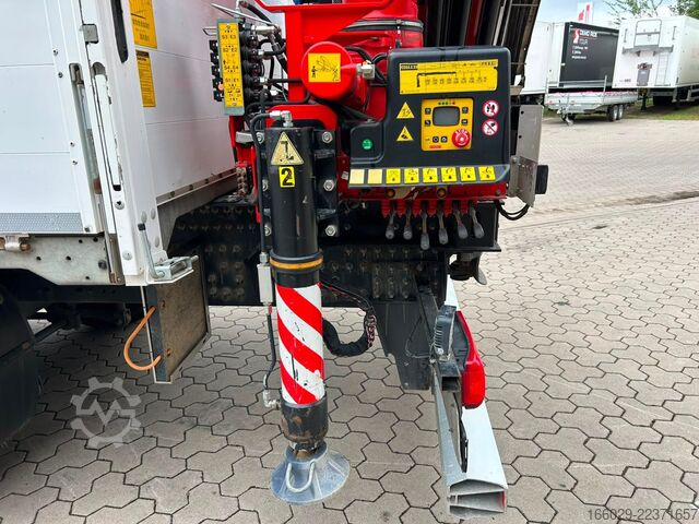 Vrachtauto met open laadbak DAF XF 480 Baustoffpritsche mit Fassi Ladekran F235
