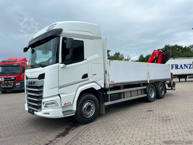 Autolaadkraan DAF XF 480 Baustoffpritsche mit Fassi Ladekran F235