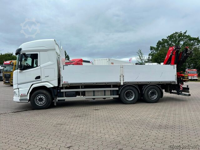 Autolaadkraan DAF XF 480 Baustoffpritsche mit Fassi Ladekran F235