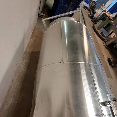 Trocknertank  materialtank edelstahl 950lit 