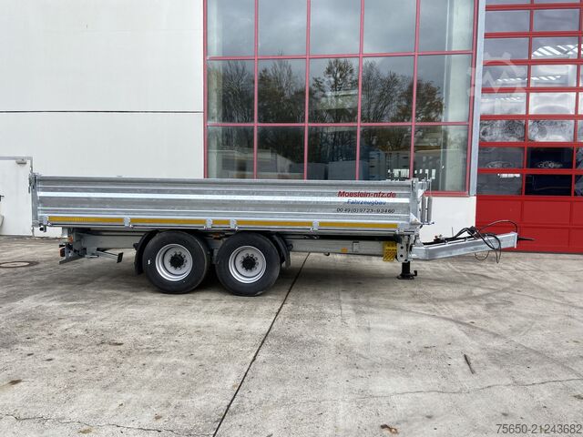 Tipper trailer Möslein TTD 14 Schwebheim  14,4 t Tandemkipper Tieflader Breite Reifen-- Neufahrzeug --