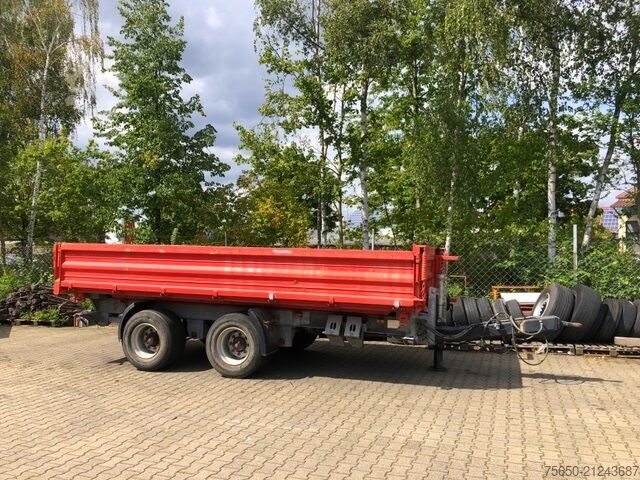 Three-way tipper trailer Möslein TTD 19 Schwebheim  19 t Tandemkipper- Tieflader, Breitbereifung