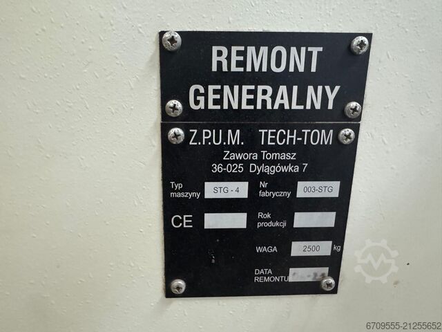 Vierzijdige schaafmachine TECH TOM Linia wstępnego strugania 2021