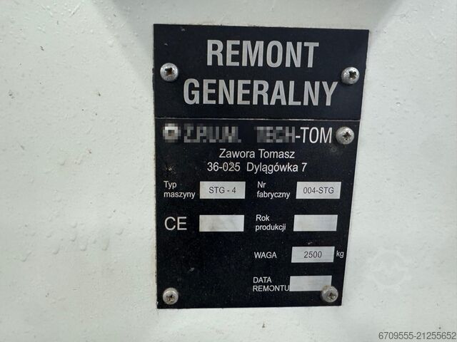 Vierzijdige schaafmachine TECH TOM Linia wstępnego strugania 2021