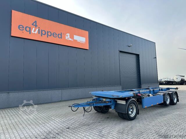 Container transportation Van Hool 3-assige aanhanger / 20FT / BDF / schijfremmen ...