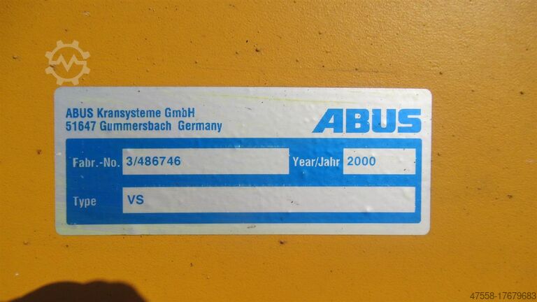 Grue pivotante sur colonne ABUS SDK VS 406