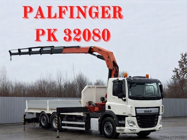 Truck mounted crane DAF CF 440 Pritsche 6,30 m + KRAN / FUNK * 6x2