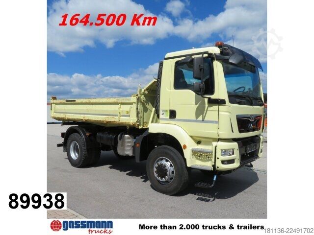 Billenő teherautó MAN TGM 18.340 4x4 BB AHK-Öl