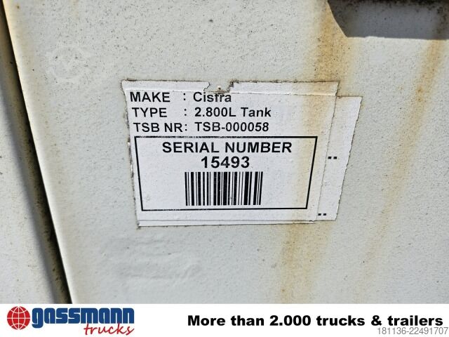 Tartálykocsi  Wassertank 2800L