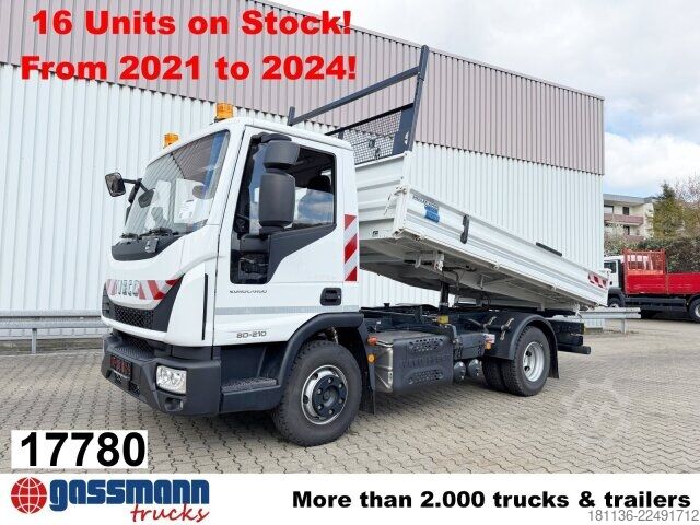 Billenőplatós furgon Iveco ML80E21 4x2, 2x AHK, mehrfach vorhanden!