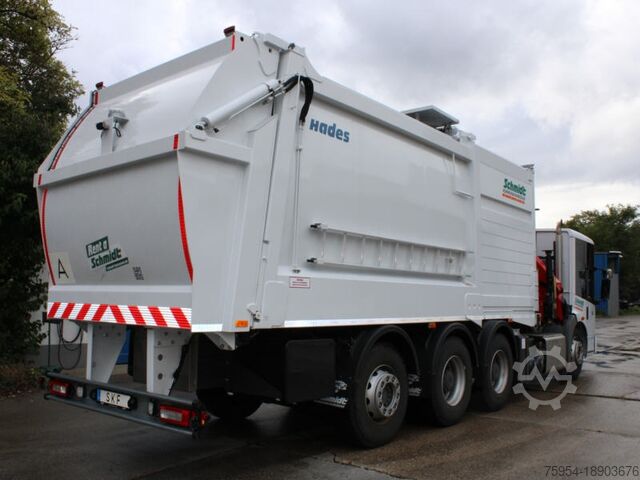Vuilniswagen Mercedes-Benz Econic 3235 L 8x4-4 / Hillend EHP 7000