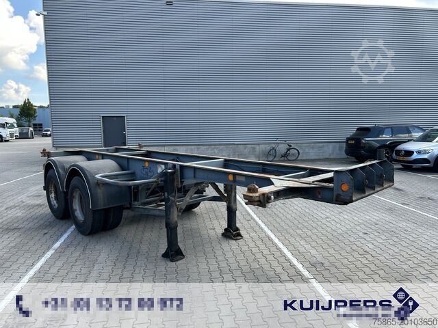 Transporte de contentores Fruehauf ED 24 / 2 as Blad - Spring / Container 20 FT / ...
