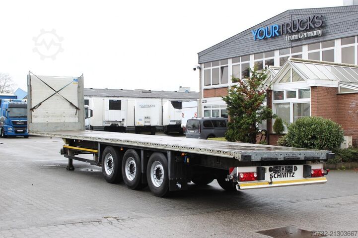 Açık yarı römork SCHMITZ Liftachse   Rungentaschen   Zurrösen   3 Stück!