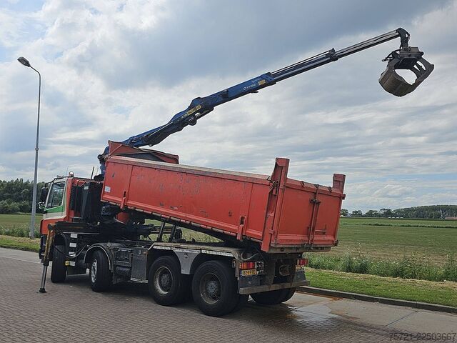 Camion-benne avec grue DAF CF 85.410 PALFINGER EPSILON 17