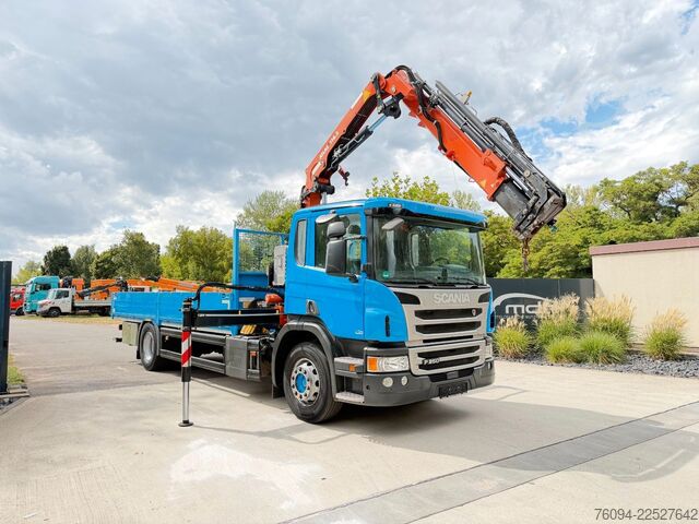 Żuraw samochodowy SCANIA P250 4x2 Pritsche KRAN 14m 5./6. Steuerkre FUNK