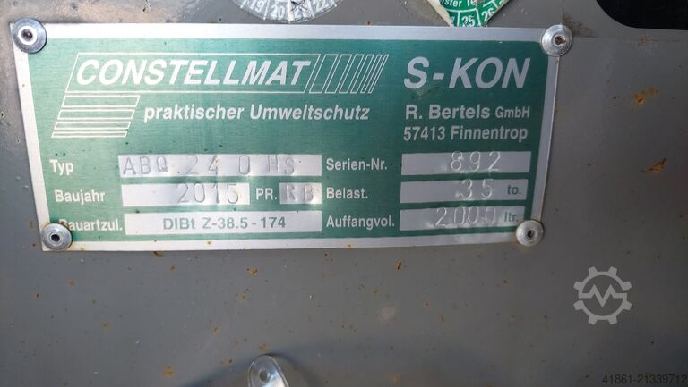 Yuvarlanır konteyner için konteyner park yeri CONSTELLMAT ABQ 2400 HS