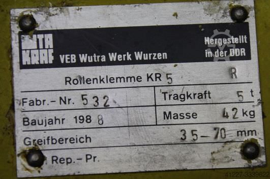 Pladeklemme 35-70 mm TAKRAF KR5