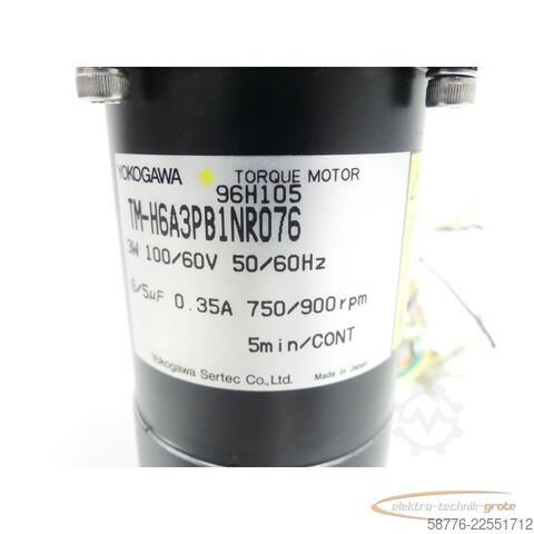 Jednostka sterująca Yokogawa TM-H6A3PB1NR076 Torque Motor SN:96H105 + 6RH-D9 Getriebe SN:96H120