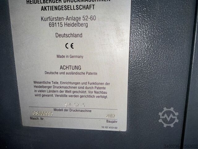 Máquina fija Heidelberg Speedmaster Anicolor SM52-5