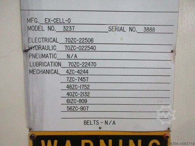Koudvormende Spline Rolling Machine EXCELLO Michigan Rotoflo Rotoflo 3237