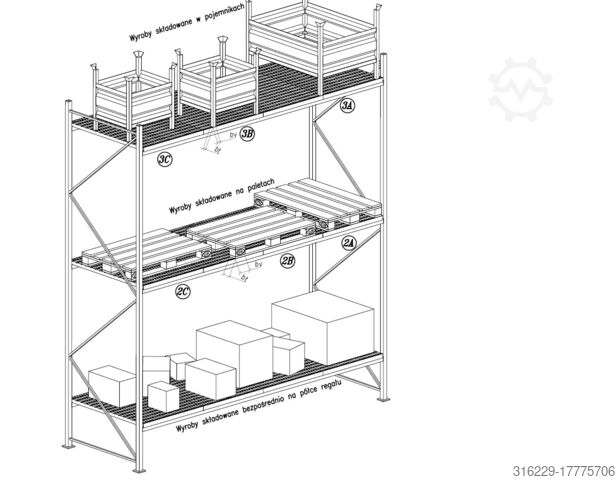 Palletrekroosters - verzonken. Mega-M