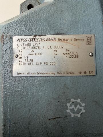 Transmissie SEW-Eurodrive FA60 LP71 przekładnia kąto SEW-Eurodrive FA60 LP71 przekładnia kąto